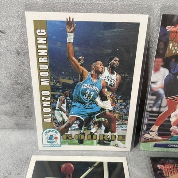 HUGE LOT Alonzo Mourning Rookie Cards 1992-93 Upper Deck RC‎ Charlotte Hornets - Picture 2 of 10